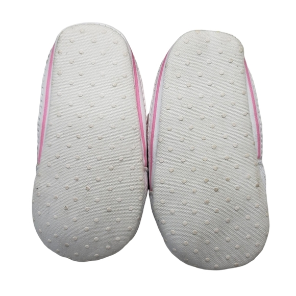 Simple Joys by Carter's | Pink Canvas Soft Baby Walker Shoes Girl's 3-6 Months - Picture 8 of 9
